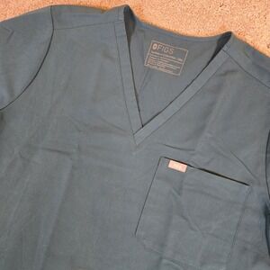Figs Technical Collection Scrub Top Chest Pocket Gray Size 2XL